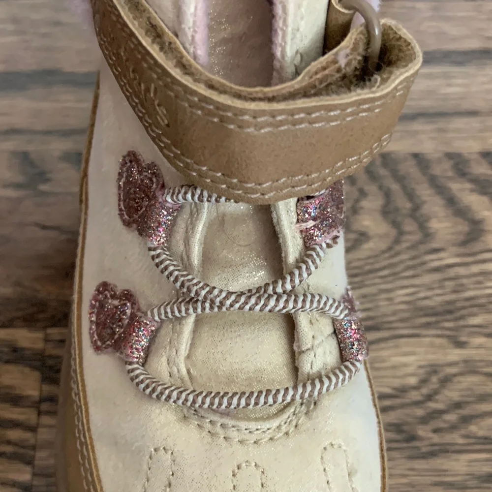 Carter's Pink and Tan Kids Faux-Fur Winter Boots